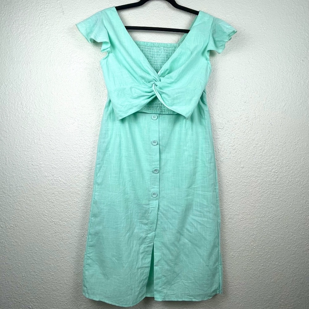 SHEIN Two-Piece Mint Top and Skirt Set NWOT